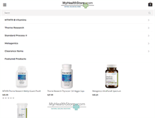 Tablet Screenshot of myhealthstore.com